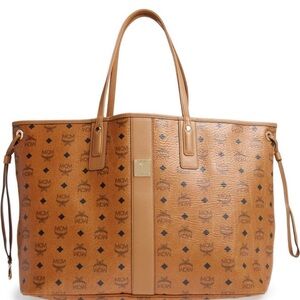 MCM Reversible Liz Large Tote Cognac
